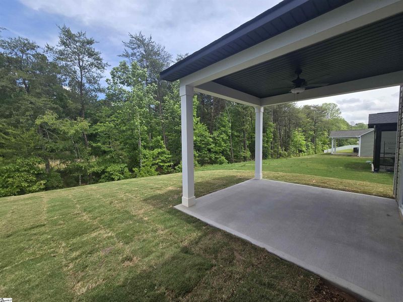 Exterior details and patio area of a home in Shiloh Trail, Wellford (Image 4). Exterior details and patio area of a home in Shiloh Trail, Wellford (Image 4).