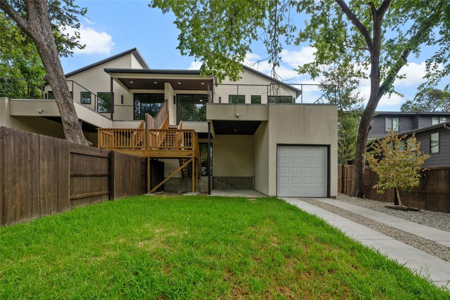 Exterior details and patio area of a home in , Austin (Image 26). Exterior details and patio area of a home in , Austin (Image 26).