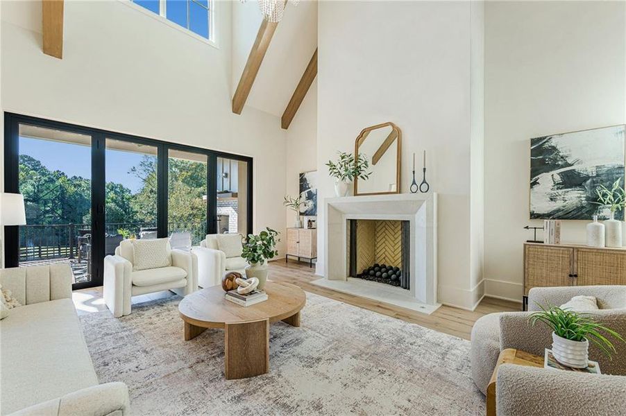 Furnished interior view inside a new home in , Canton (Image 35).