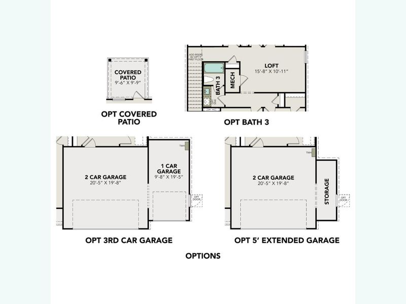 2D floor plan layout of this home in Windmill Estates, Magnolia, TX (Image 4).
