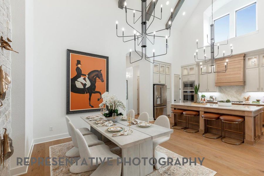 Furnished interior view inside a new home in Santa Rita Ranch, Liberty Hill (Image 9). Furnished interior view inside a new home in Santa Rita Ranch, Liberty Hill (Image 9).