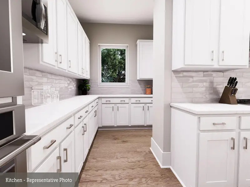 Furnished interior view inside a new home in The Woodlands Hills 70’, Willis (Image 11).