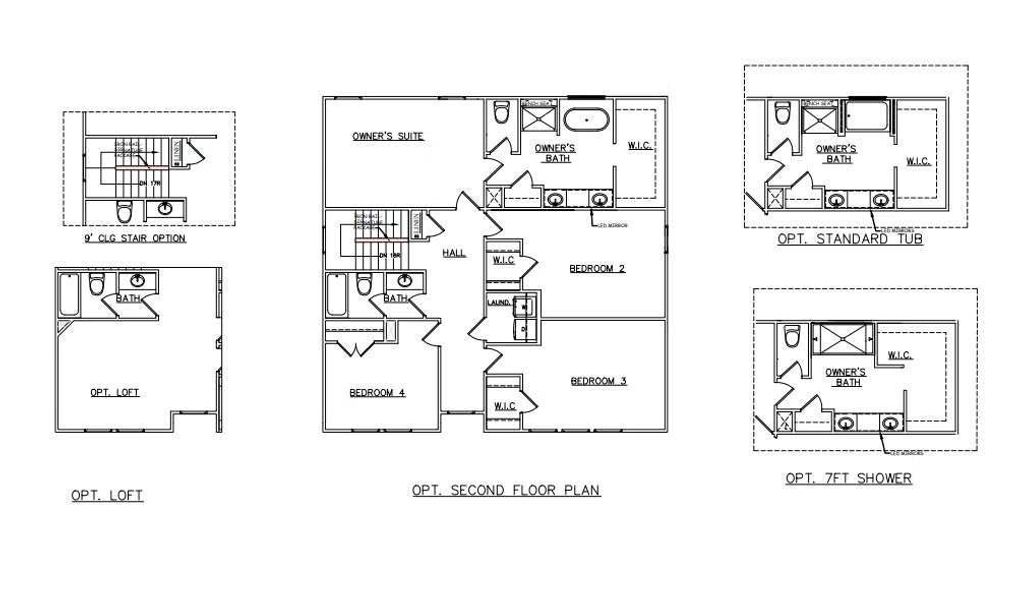 2D floor plan layout of this home in Crossvine Village, LaGrange, GA (Image 3).
