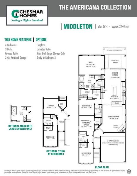 2D floor plan layout of this home in Brookewater 45's, Rosenberg, TX (Image 5).