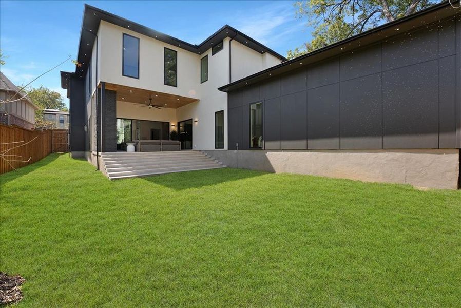 Exterior details and patio area of a home in , Dallas (Image 2). Exterior details and patio area of a home in , Dallas (Image 2).