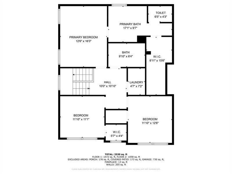 2D floor plan layout of this home in Alcovy Station, Covington, GA (Image 5).