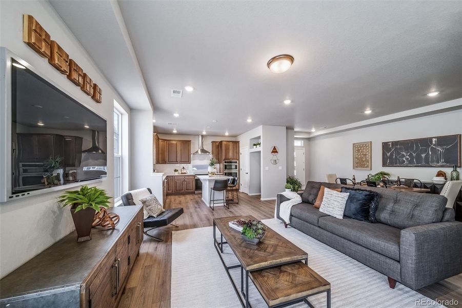 Furnished interior view inside a new home in The Reserve, Aurora (Image 7).