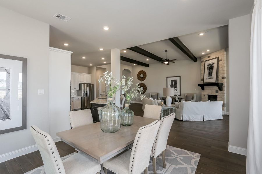 Furnished interior view inside a new home in Valencia: Hilltop Collection, Manvel (Image 5).