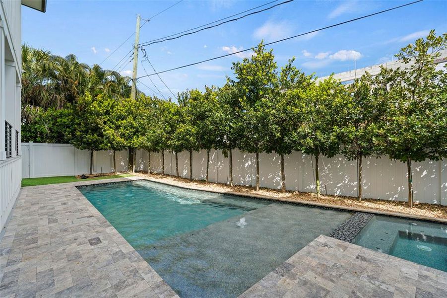 Exterior details and patio area of a home in , Tampa (Image 39).