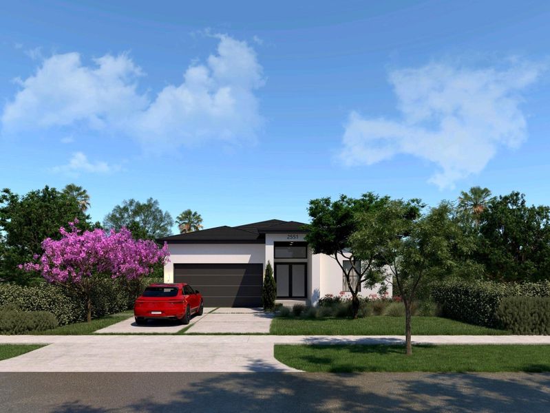 Front exterior of a new home in , Fort Lauderdale, FL, highlighting curb appeal (Image 5).