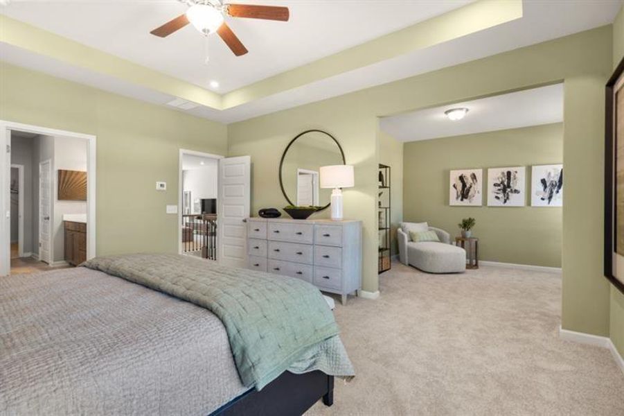 Furnished interior view inside a new home in The Stiles, Cartersville (Image 15). Furnished interior view inside a new home in The Stiles, Cartersville (Image 15).