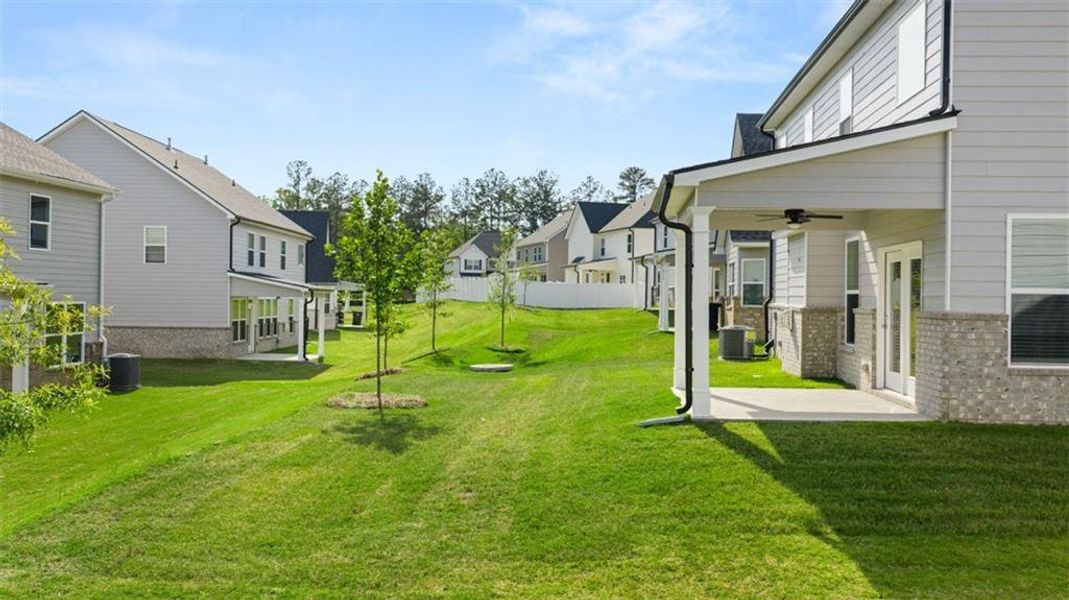 Exterior details and patio area of a home in The Gates at Pates Creek, Hampton (Image 2).