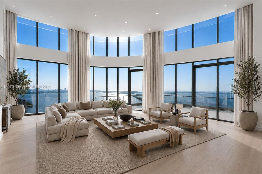 Great Room. UNA Residences Brickell. One or more photos have been virtually staged. Great Room. UNA Residences Brickell. One or more photos have been virtually staged.