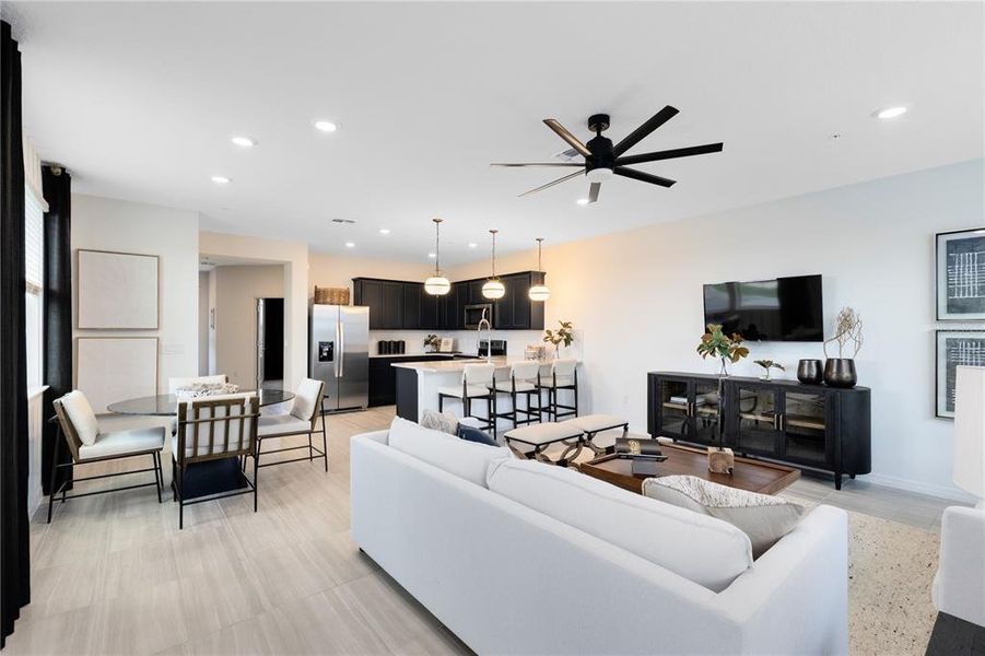 Furnished interior view inside a new home in EverBe, Orlando (Image 15). Furnished interior view inside a new home in EverBe, Orlando (Image 15).