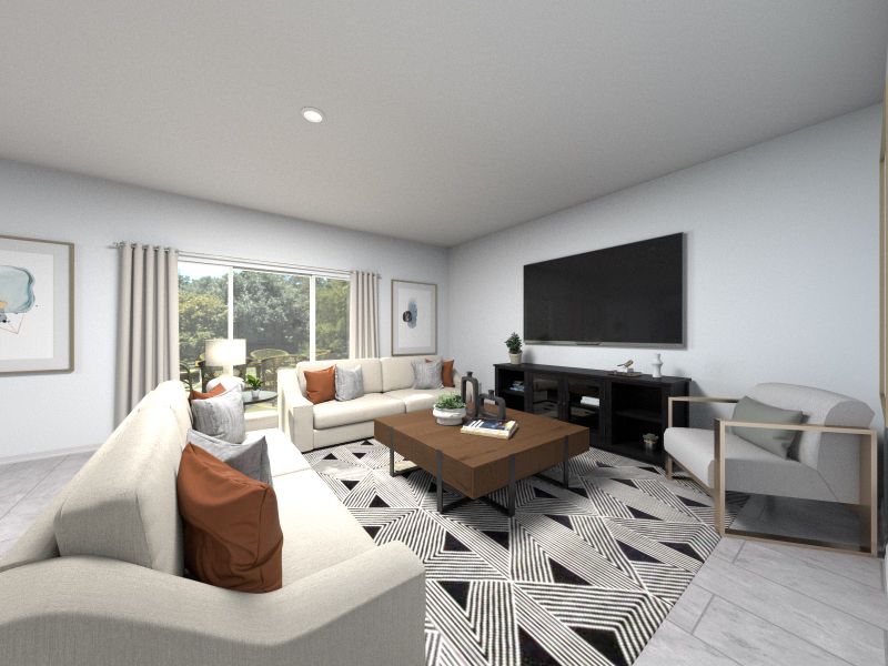 Furnished interior view inside a new home in Azalea Creek, Jacksonville (Image 3).