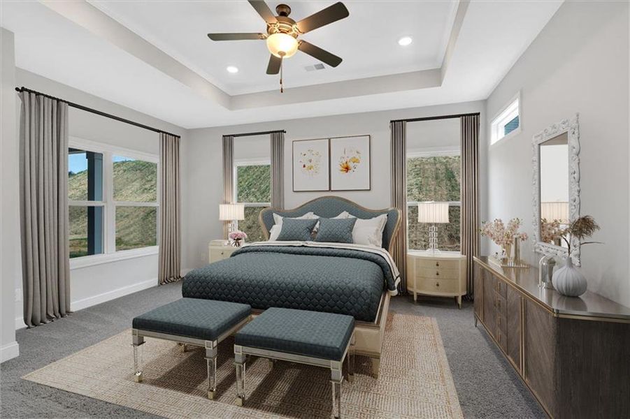 Furnished interior view inside a new home in Heritage Pointe at The Georgian, Villa Rica (Image 10).