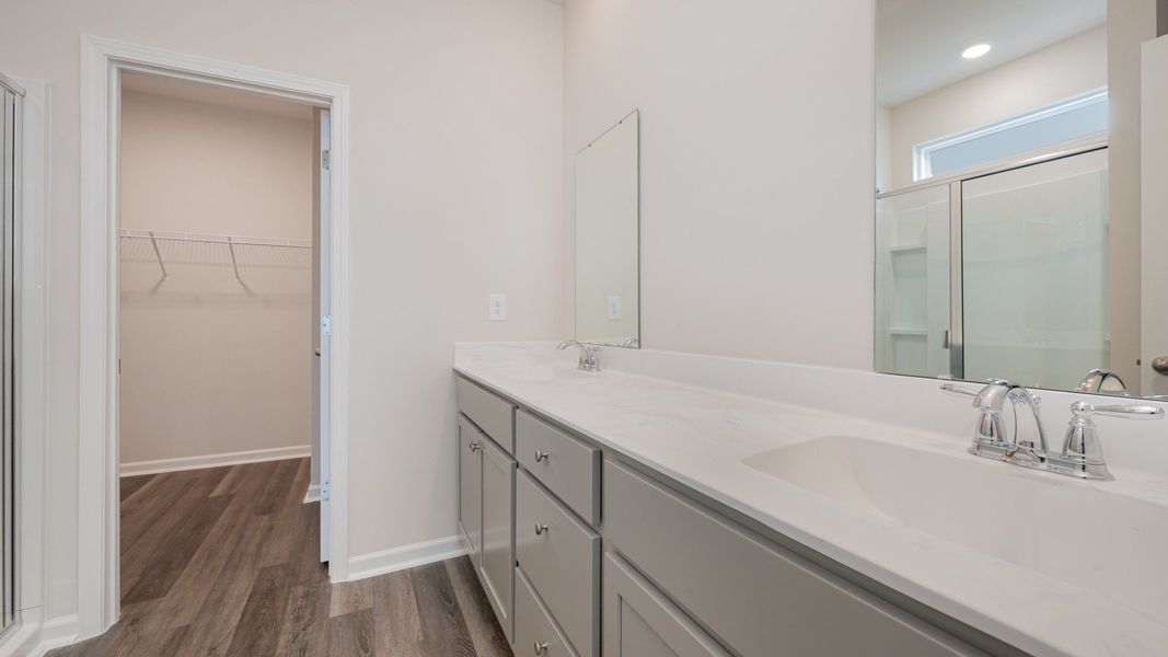 Furnished interior view inside a new home in Indigo Preserve, Leland (Image 7).