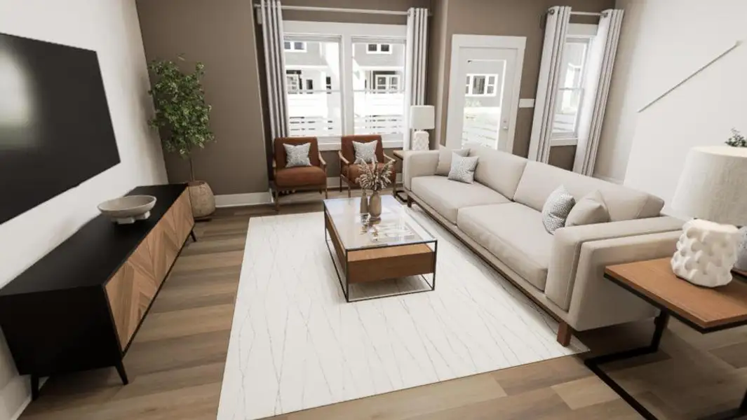 Furnished interior view inside a new home in Allen Park, Raleigh (Image 3).