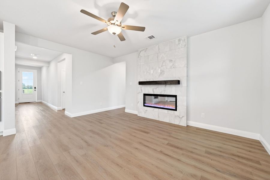 Representative unfurnished interior of a home built from the The Redbud A by Davidson Homes LLC in Meadow Ridge Estates, Josephine (Image 20). Representative unfurnished interior of a home built from the The Redbud A by Davidson Homes LLC in Meadow Ridge Estates, Josephine (Image 20).