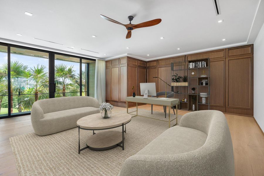 Furnished interior view inside a new home in , Manalapan (Image 13).