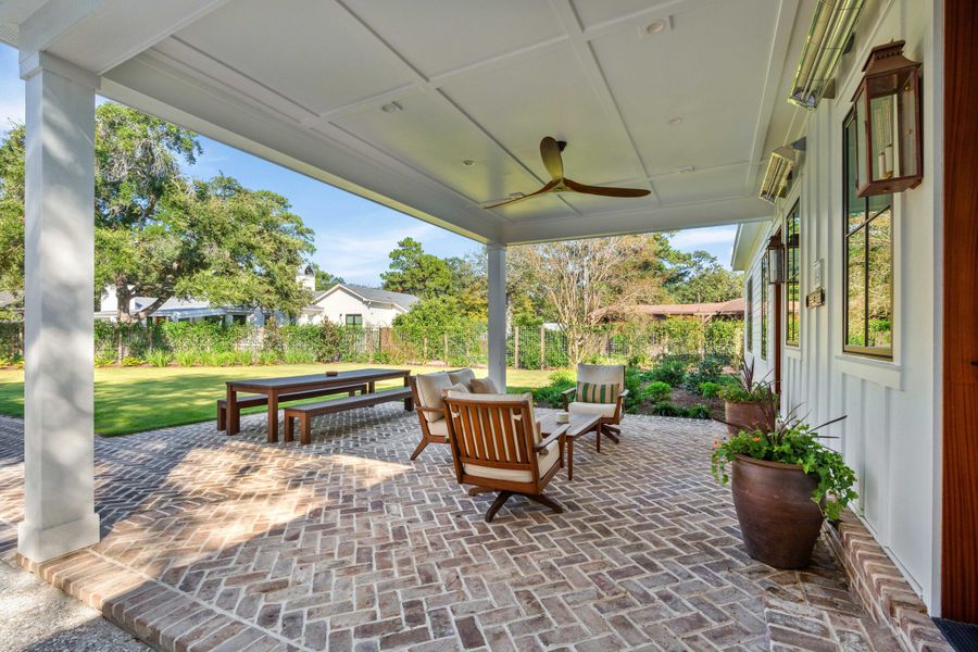 Exterior details and patio area of a home in , Mount Pleasant (Image 19).