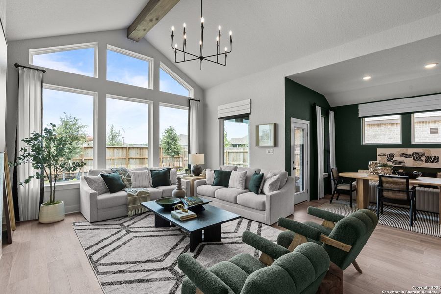 Furnished interior view inside a new home in Stillwater Ranch, San Antonio (Image 16).