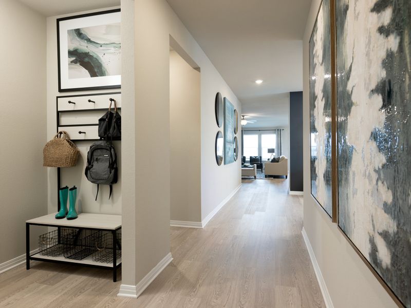 Furnished interior view inside a new home in Lakeside Meadows, Pflugerville (Image 3). Furnished interior view inside a new home in Lakeside Meadows, Pflugerville (Image 3).