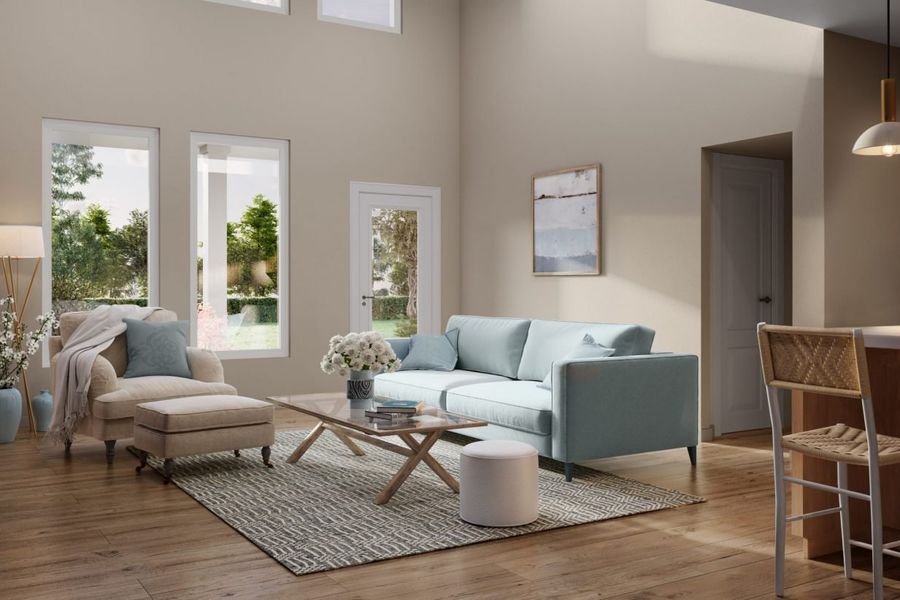 Representative furnished interior of a home built from the Cedar Sorella 40s by Brohn Homes in Sorella, Tomball (Image 5).