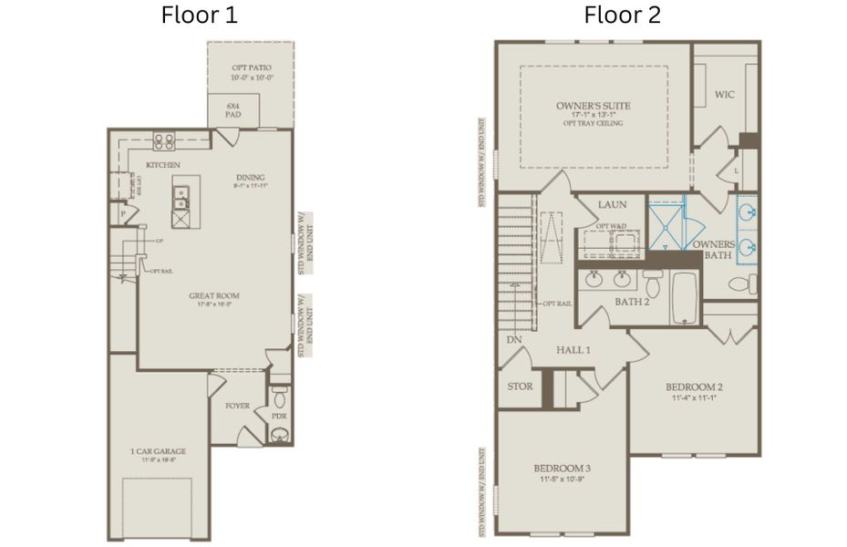 Floor Plan Level 1 and Floor Plan Level 2 Floor Plan Level 1 and Floor Plan Level 2