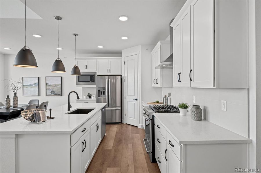 Furnished interior view inside a new home in Deer Creek, Littleton (Image 7).