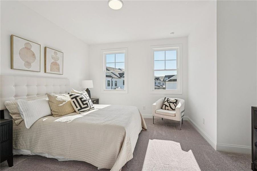 Furnished interior view inside a new home in Millcroft Townhomes, Buford (Image 41). Furnished interior view inside a new home in Millcroft Townhomes, Buford (Image 41).