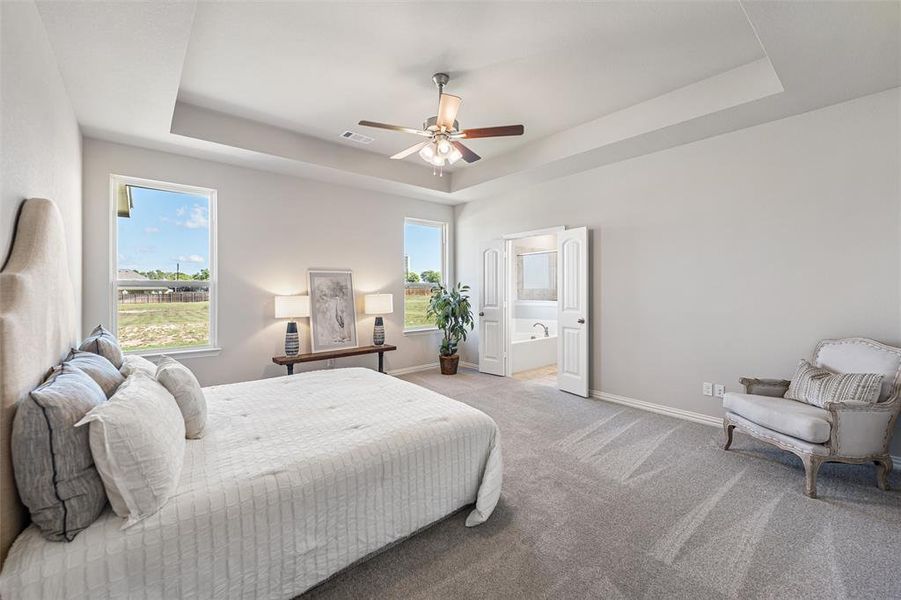 Furnished interior view inside a new home in Nash Estates, Tom Bean (Image 11).