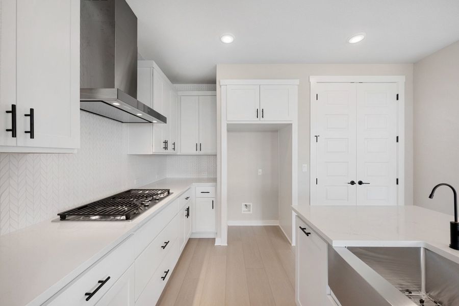Furnished interior view inside a new home in Terrace Collection At Turner's Crossing, Buda (Image 9).