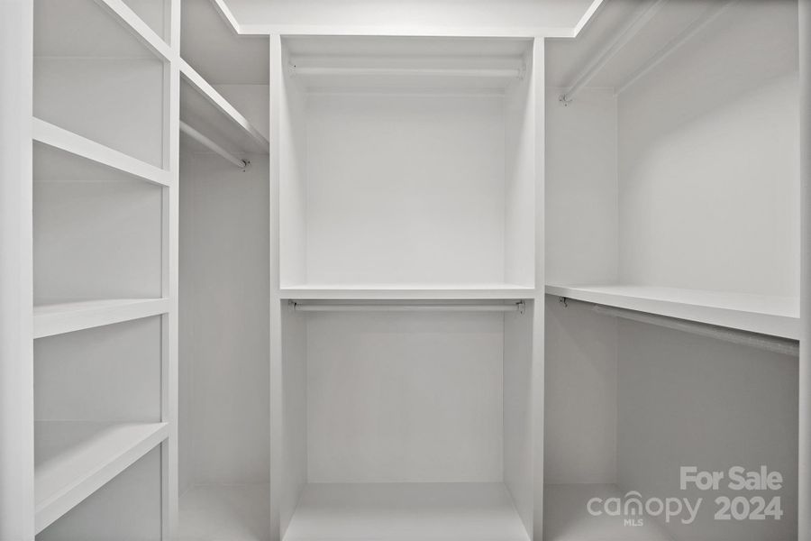 Built in primary closet to please