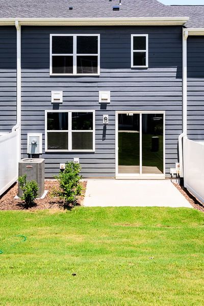 Exterior details and patio area of a home in Vaughan Farms, Angier (Image 16). Exterior details and patio area of a home in Vaughan Farms, Angier (Image 16).