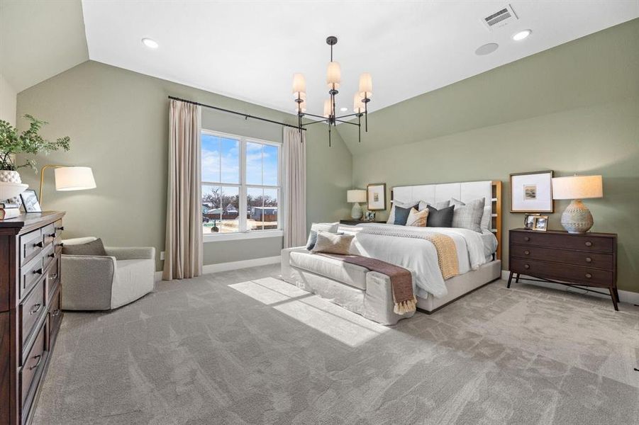 Furnished interior view inside a new home in North Square at Uptown, Celina (Image 16).