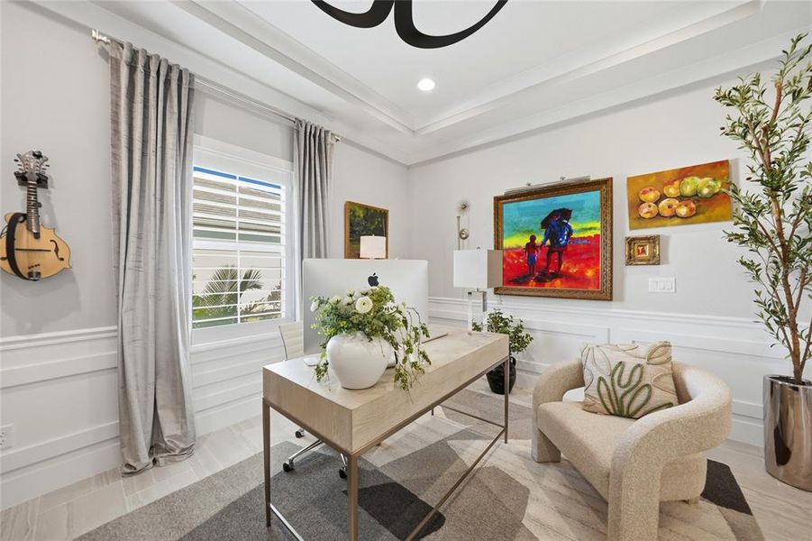 Furnished interior view inside a new home in , Venice (Image 29).