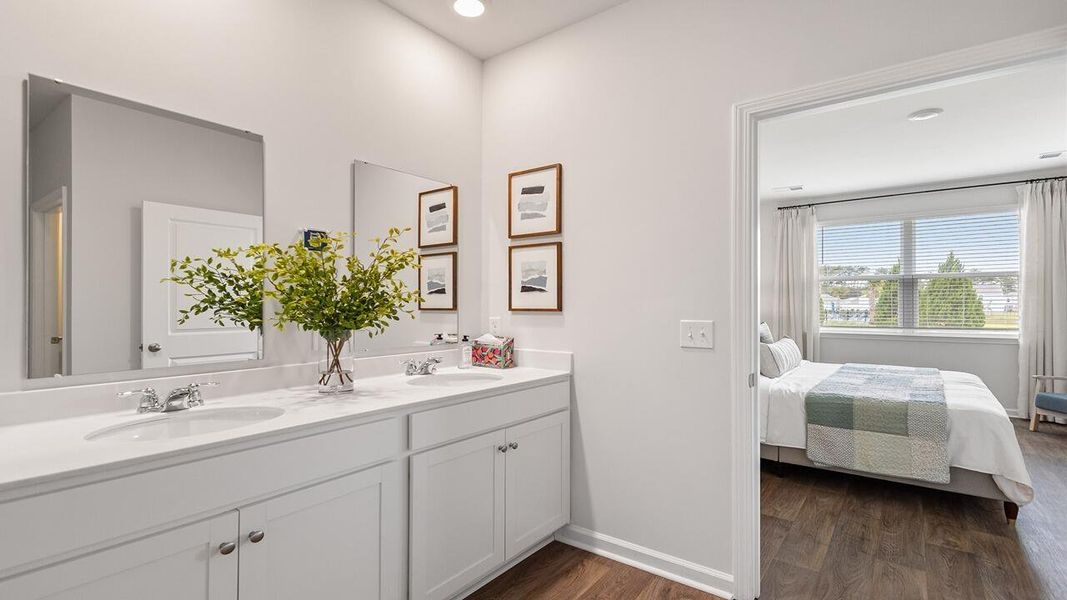 Furnished interior view inside a new home in Pine Hills at Cane Bay, Summerville (Image 12). Furnished interior view inside a new home in Pine Hills at Cane Bay, Summerville (Image 12).