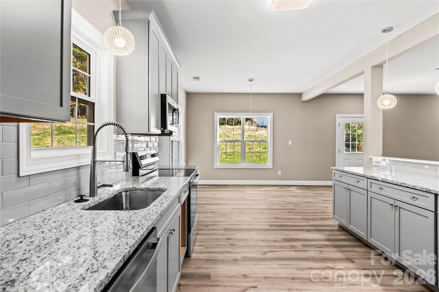 Furnished interior view inside a new home in , Winston-Salem (Image 8).