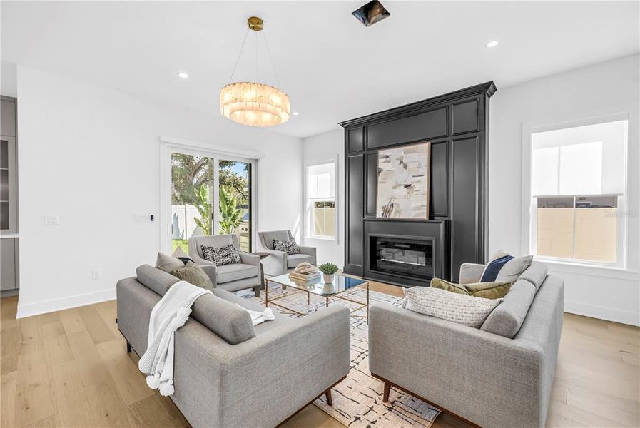 Furnished interior view inside a new home in , St. Petersburg (Image 35).