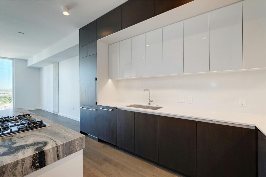 Furnished interior view inside a new home in The Linden Residences, Austin (Image 9).