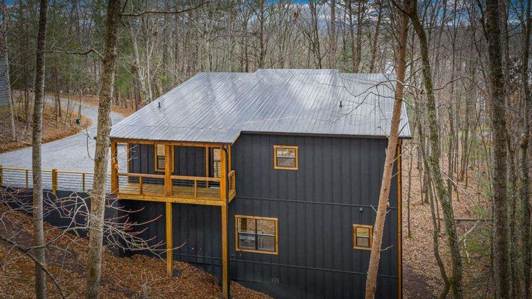 Exterior details and patio area of a home in , Morganton (Image 25).