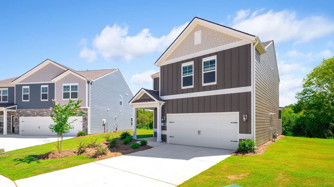 Front exterior of a new home in Prairie Pass, Apison, TN, highlighting curb appeal (Image 2).