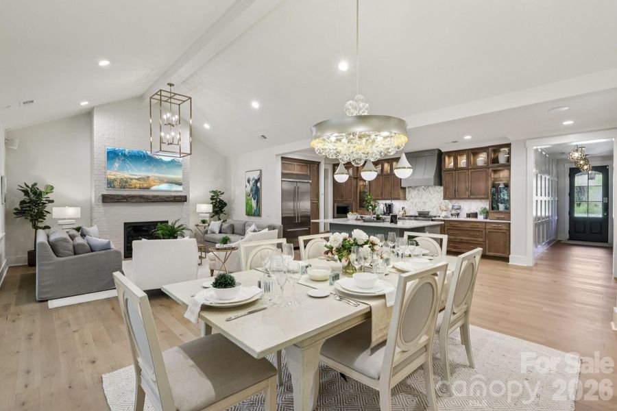 Furnished interior view inside a new home in , Weddington (Image 17).