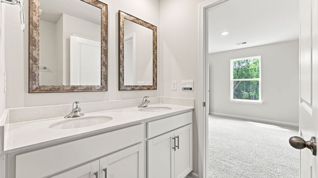 Furnished interior view inside a new home in Tyger Pines, Moore (Image 8).