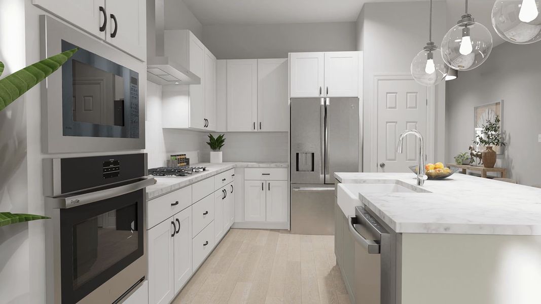 Artist Rendering - Kitchen Artist Rendering - Kitchen