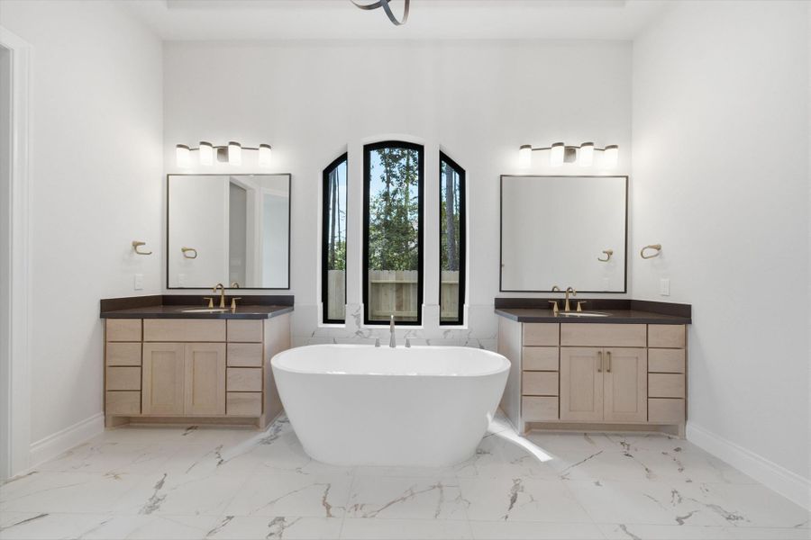 Furnished interior view inside a new home in Artavia 70′, Conroe (Image 12).