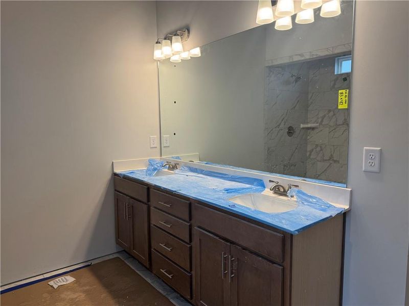 In-progress construction of a new home in Rosewood Lake Preserve, Hoschton, GA (Image 27).