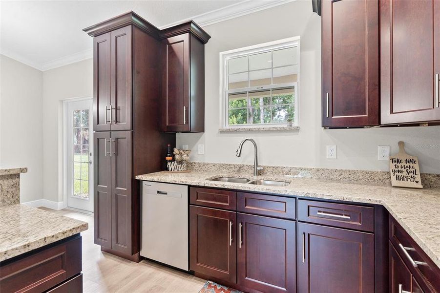 Kitchen with Granite Countertops