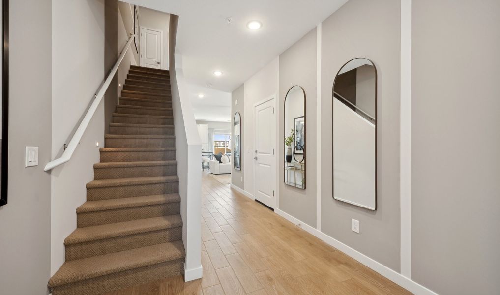 Foyer with stairs to the 2nd floor